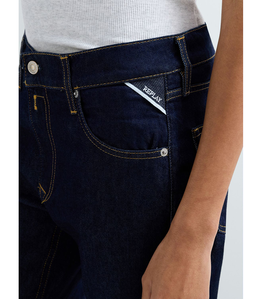 ストレートAKEME インディゴストレッチデニム 詳細画像 ダークブルー 5